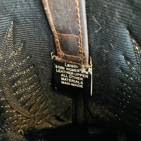 Laredo Vintage Cowboy Western Boots Women's Size 7 M - Picture 13 of 16